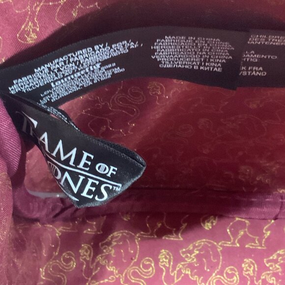 NWT Loungefly Game of Thrones GoT Cosplay Joffrey Mini Backpack Burgundy Gold - Picture 12 of 17